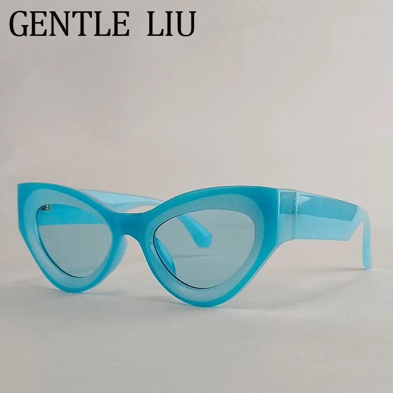 Vintage Sexy Cat Eye Sunglasses Women Luxury