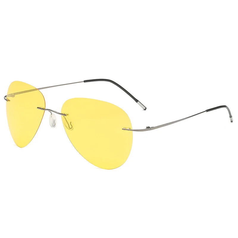Frameless Ultra-light Polarized Sunglasses Men's