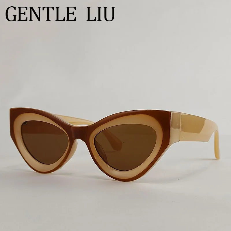Vintage Sexy Cat Eye Sunglasses Women Luxury