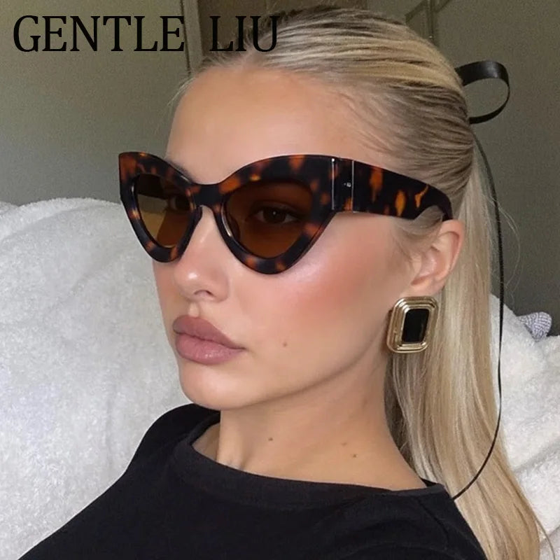 Vintage Sexy Cat Eye Sunglasses Women Luxury