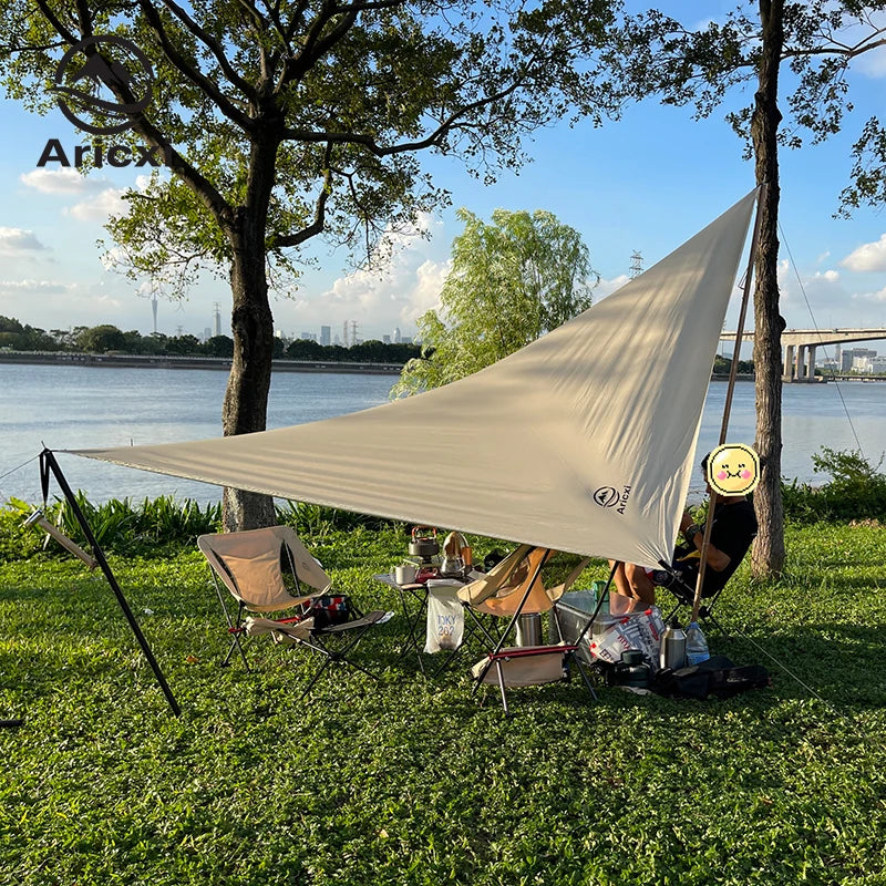 Aricxi 210t Plaid Beach Sun Shelter Tarp Tent Shade