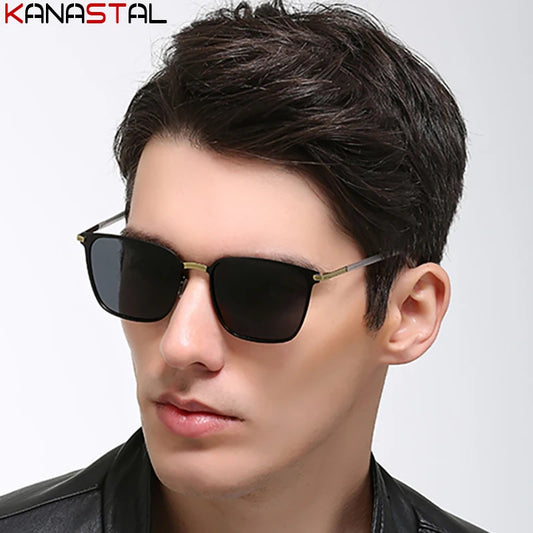 Metal Polarized Sunglasses Men UV400 Sun Glasses