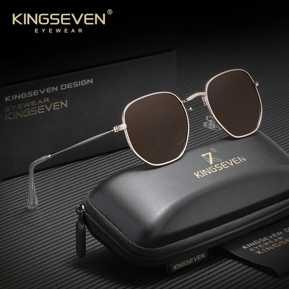 KINGSEVEN Polarized Polygon Sunglasses UV400 Eye