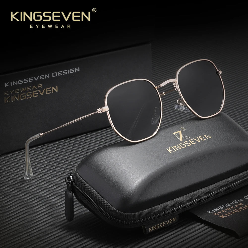 KINGSEVEN Polarized Polygon Sunglasses UV400 Eye