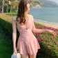Cute Women Hanging Neck Sweet Swimwear
