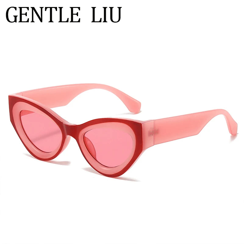 Vintage Sexy Cat Eye Sunglasses Women Luxury