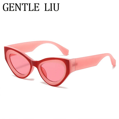 Vintage Sexy Cat Eye Sunglasses Women Luxury