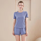 Yoga Set Women Sport T-Shirt Back Mesh Design