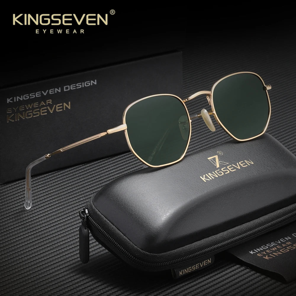 KINGSEVEN Polarized Polygon Sunglasses UV400 Eye