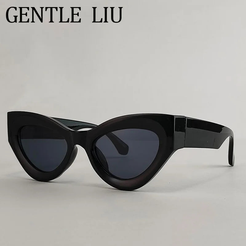 Vintage Sexy Cat Eye Sunglasses Women Luxury