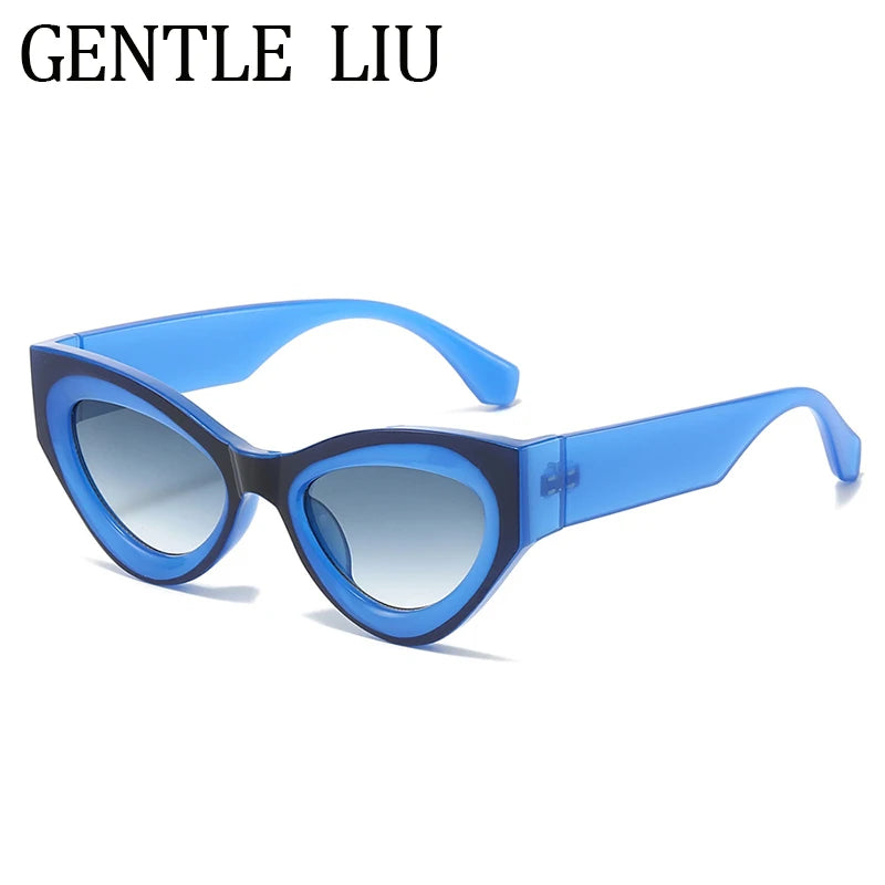 Vintage Sexy Cat Eye Sunglasses Women Luxury