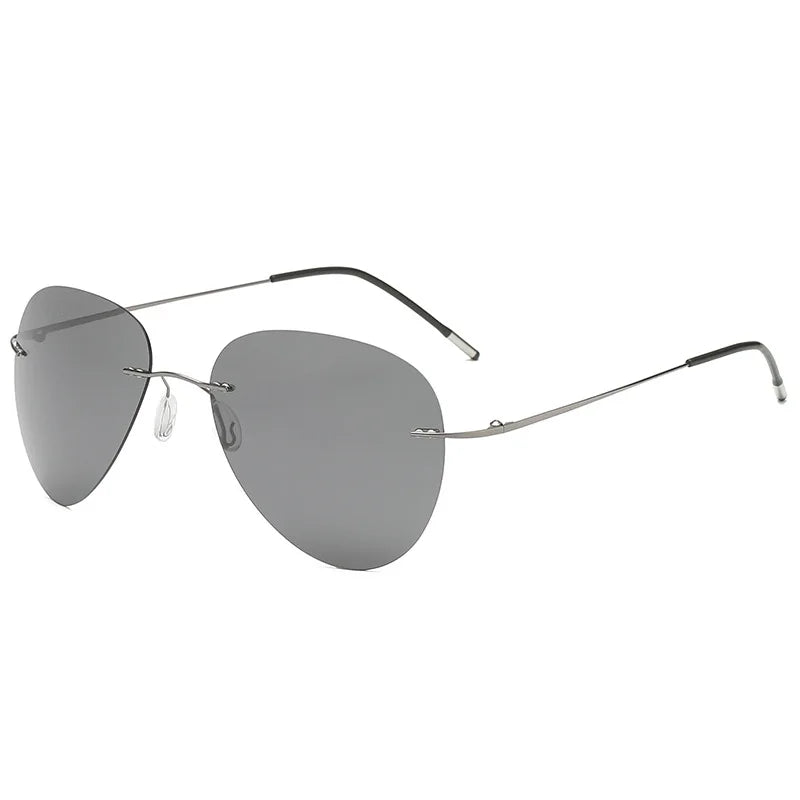Frameless Ultra-light Polarized Sunglasses Men's