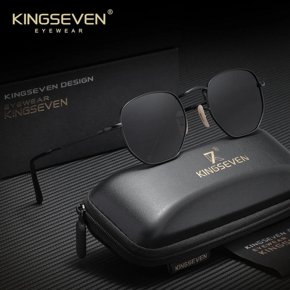 KINGSEVEN Polarized Polygon Sunglasses UV400 Eye