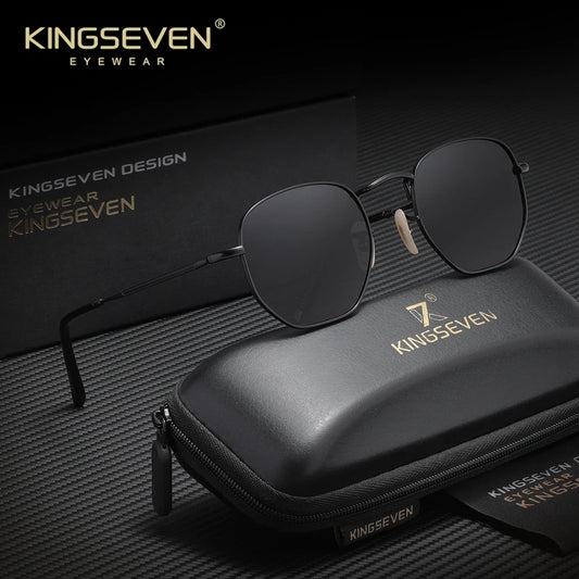 KINGSEVEN Polarized Polygon Sunglasses UV400 Eye