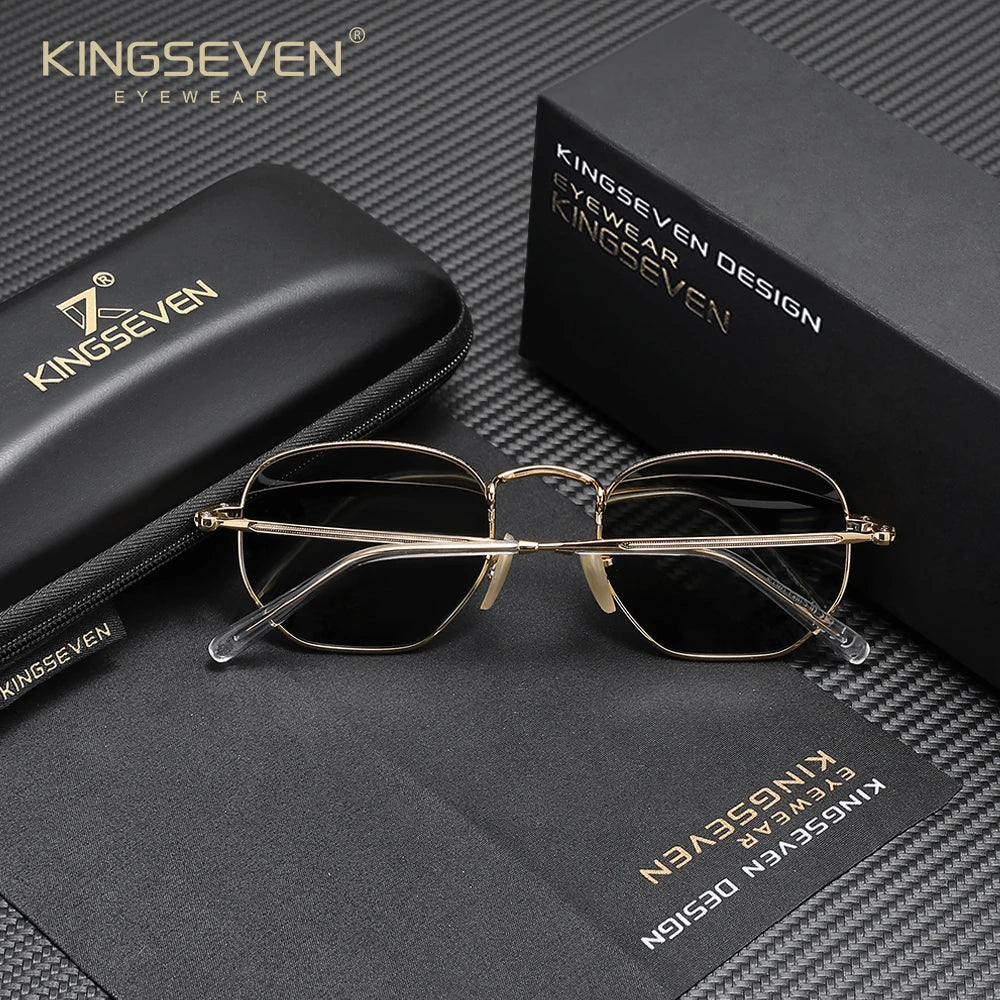 KINGSEVEN Polarized Polygon Sunglasses UV400 Eye