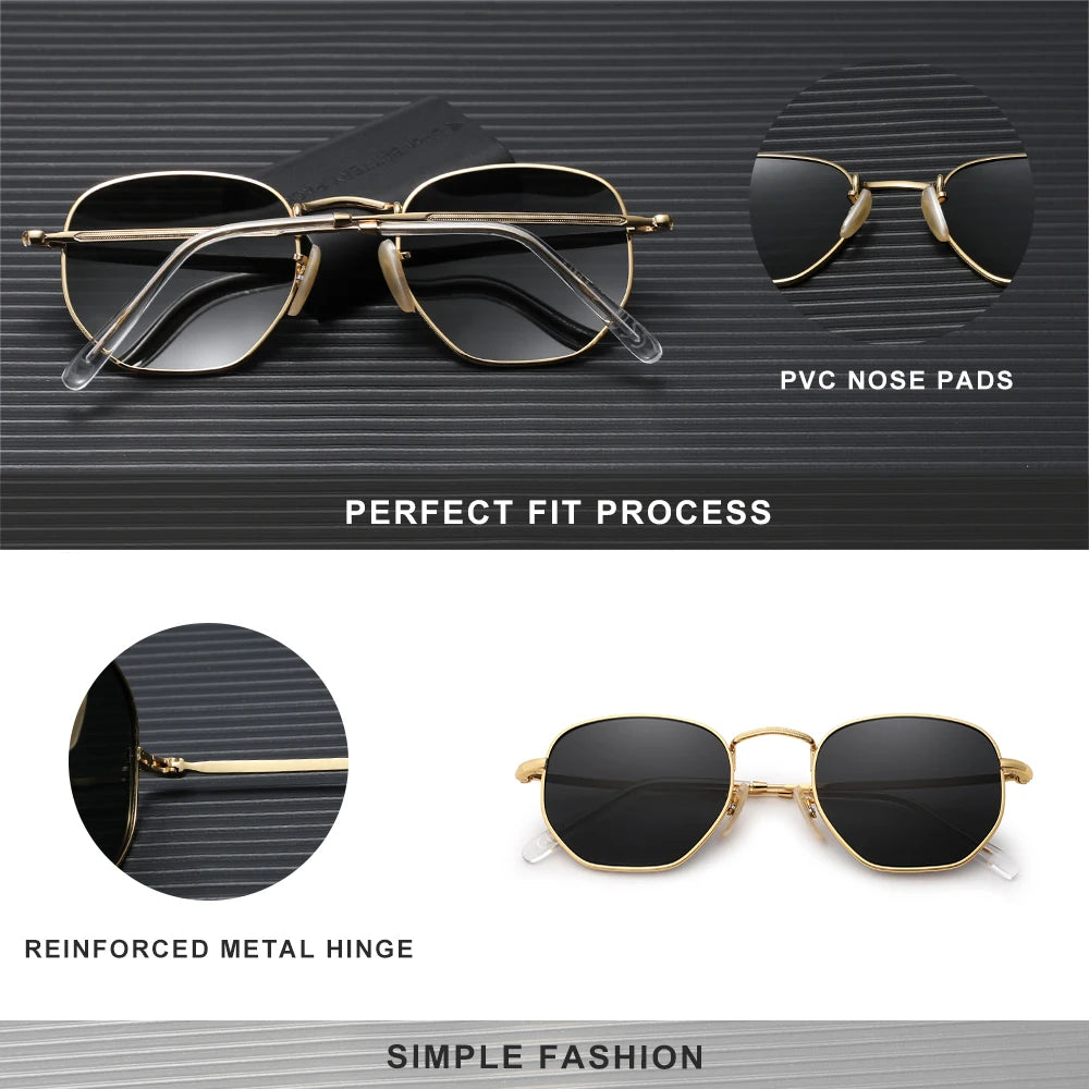KINGSEVEN Polarized Polygon Sunglasses UV400 Eye
