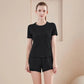 Yoga Set Women Sport T-Shirt Back Mesh Design