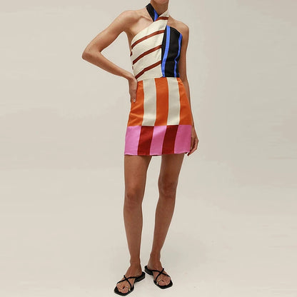 Backless Sexy Island Beach Mini Dress Casual
