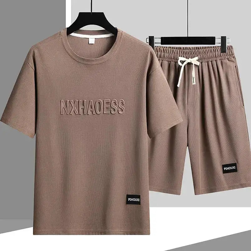 Summer Leisure Sportswear Set Fashion Men Thin