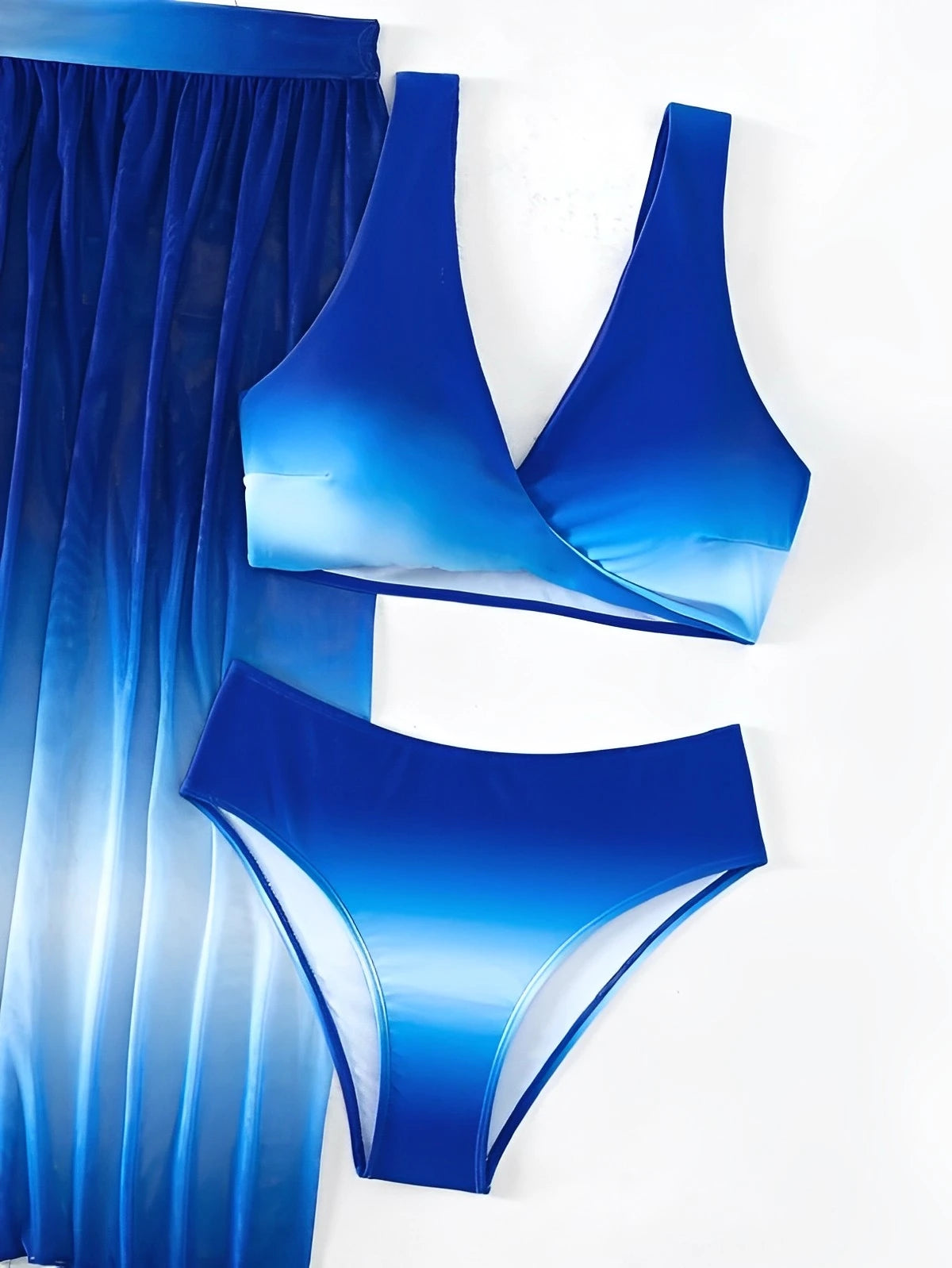 3 Pieces Vcay Ombre Bikini 2025 Women High