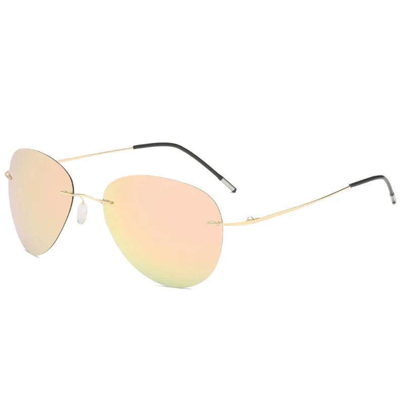 Frameless Ultra-light Polarized Sunglasses Men's