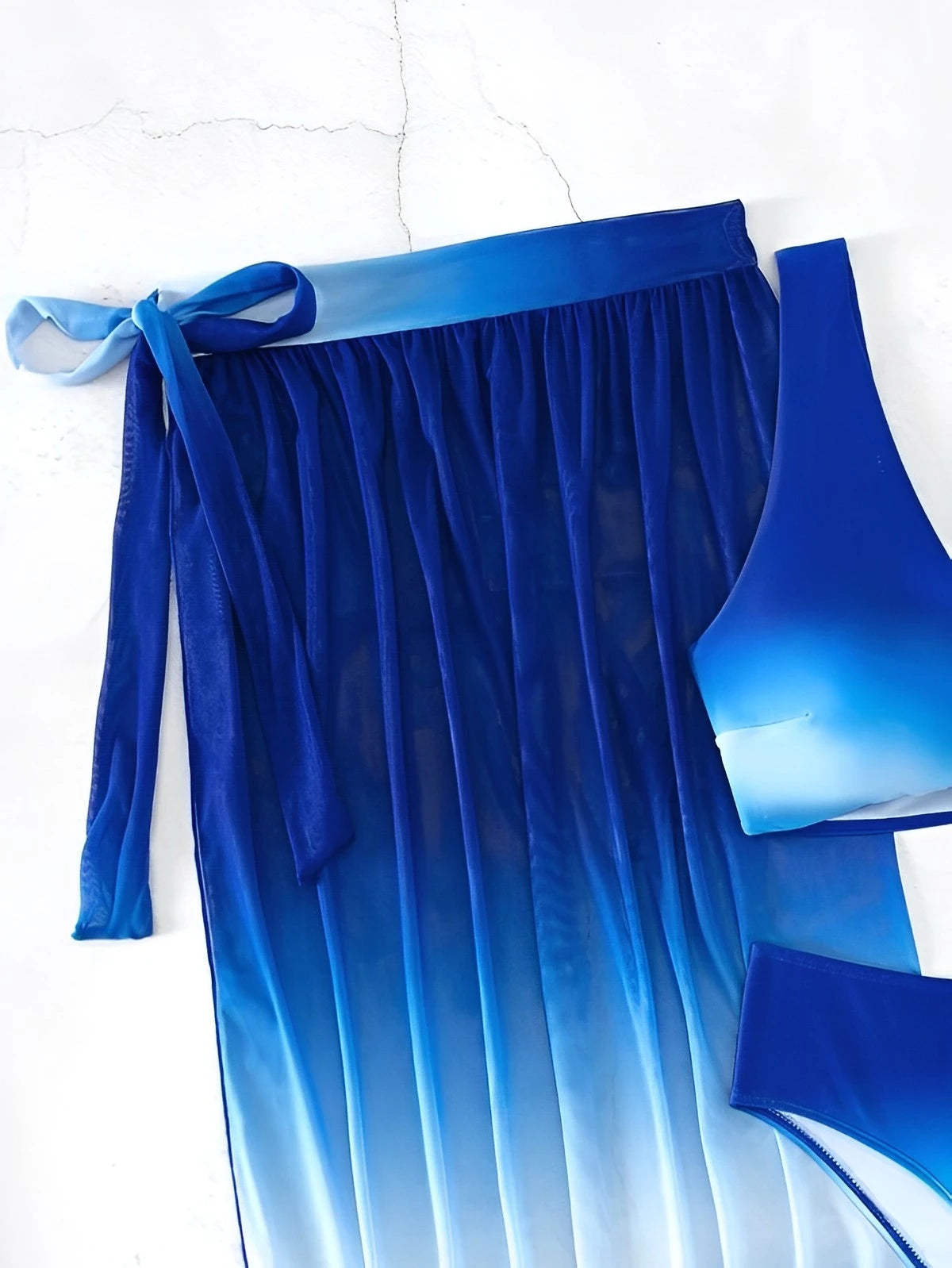 3 Pieces Vcay Ombre Bikini 2025 Women High